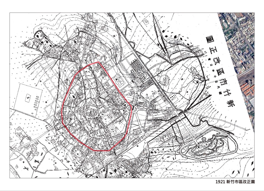 1921 新竹街市區改正圖